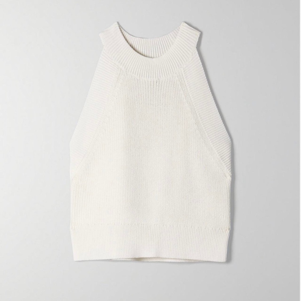 NWT Wilfred New Halter in Espace (cream) size XXS (Aritzia)